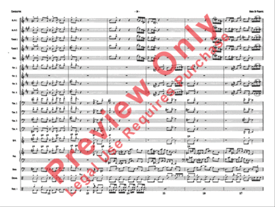 Horn of Puente Jazz Ensemble scores gallery preview page 19