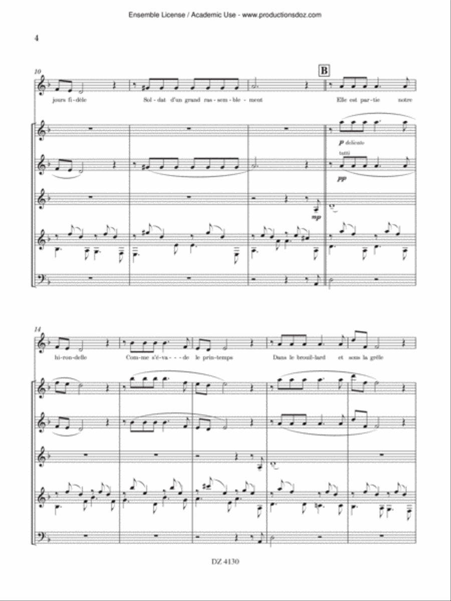 4 Mélodies simples Orchestra scores gallery preview page 4