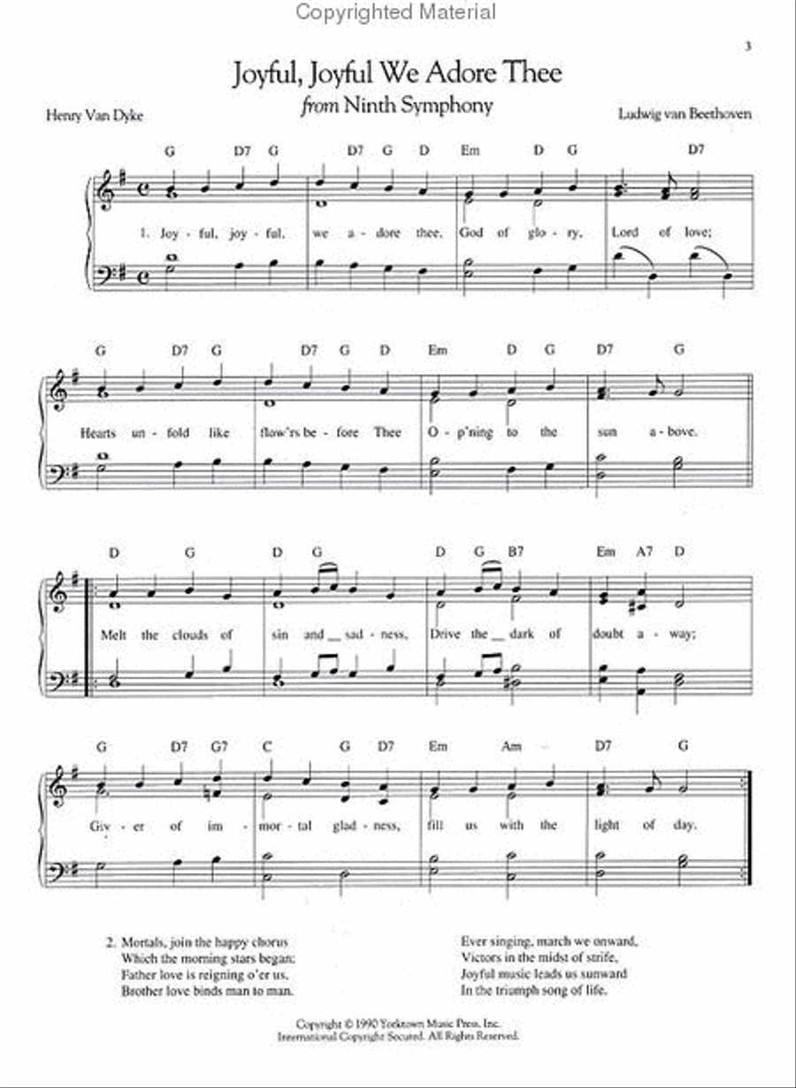 The Joy of Wedding Music Piano Solo scores gallery preview page 2