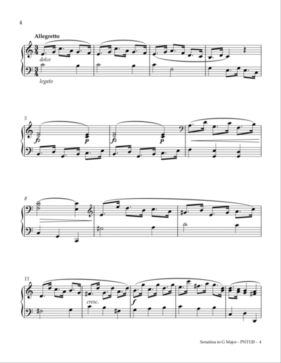 Sonatina Opus 36, Number 2 Piano Method scores gallery preview page 4