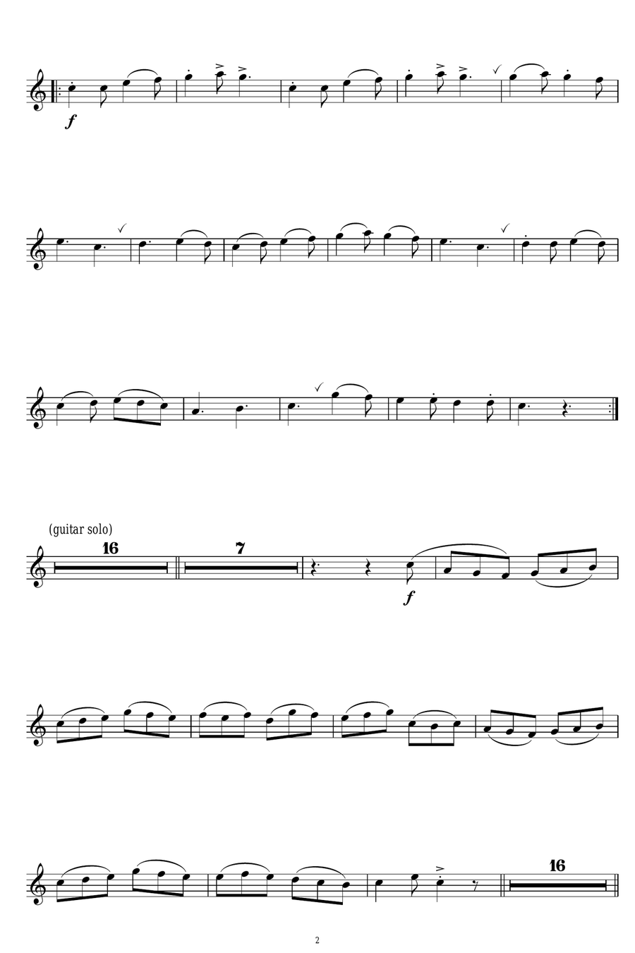 In Dulci Jubilo In Dulci Jubilo Flute Solo scores gallery preview page 2