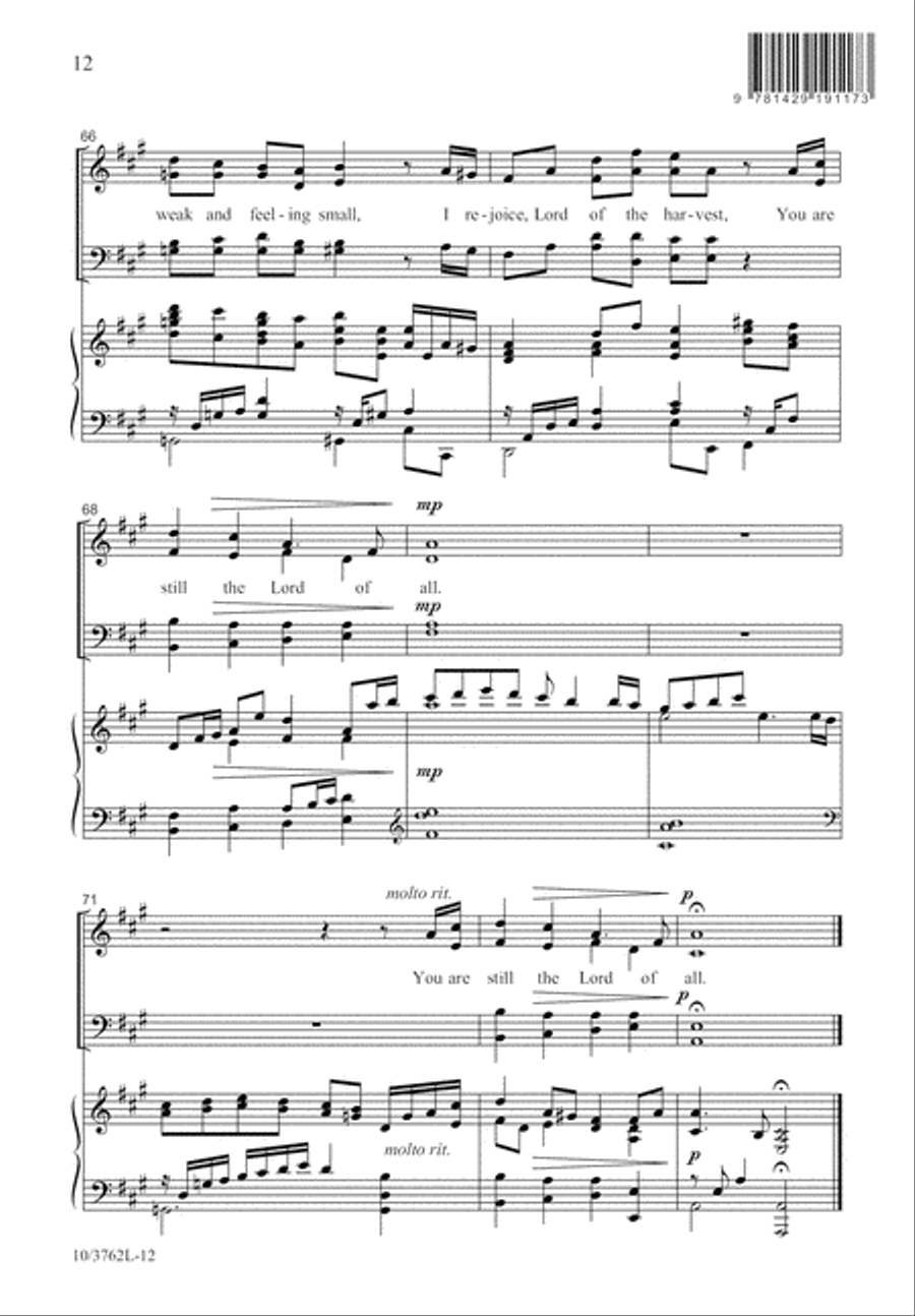 Still the Lord of All Still the Lord of All 4-Part scores gallery preview page 12