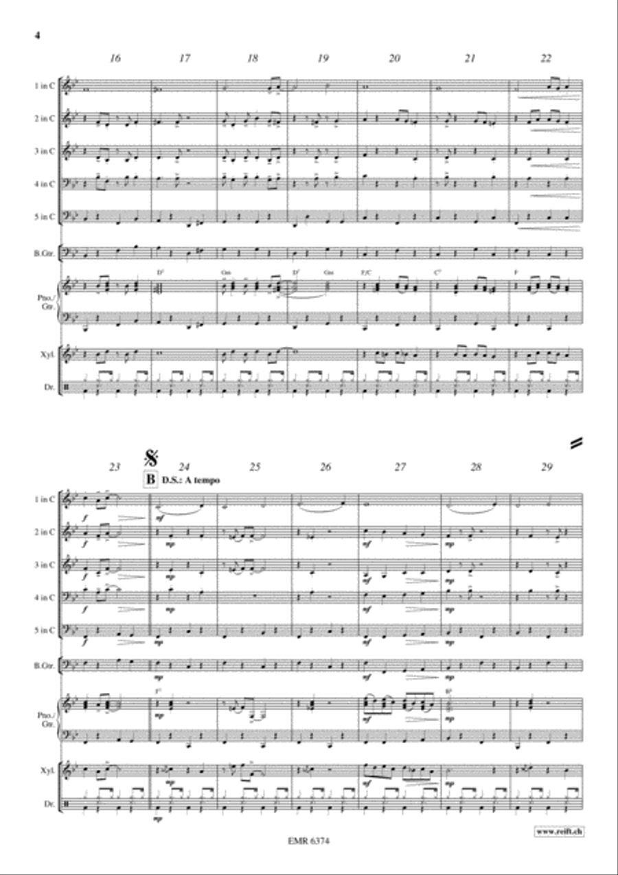 Christmas Swing Christmas Swing Brass Band scores gallery preview page 5