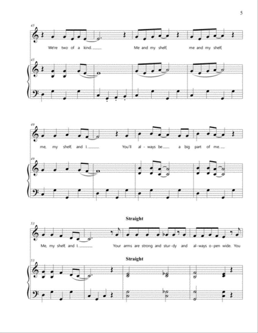 Me and My Shelf Voice scores gallery preview page 6