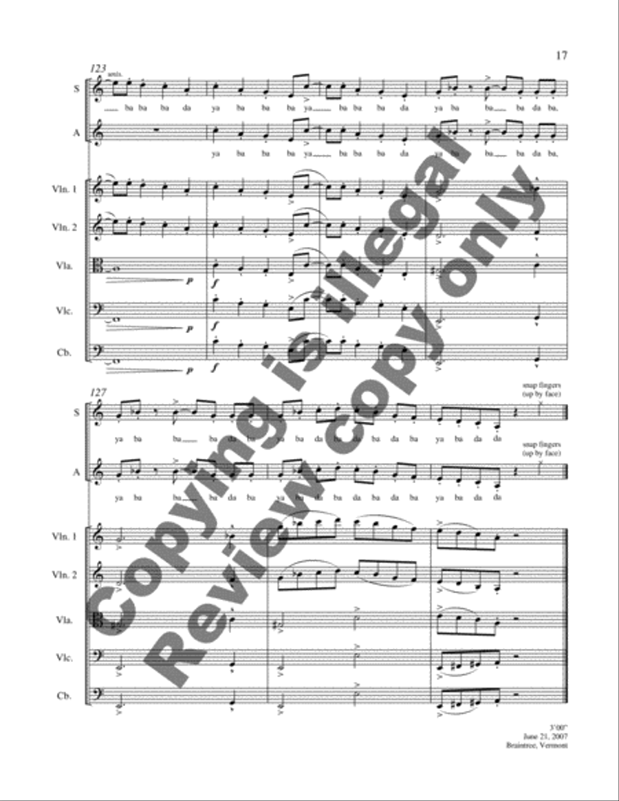 Dreams and Dances: 1. Bones Be Good! (SSA Full Score)