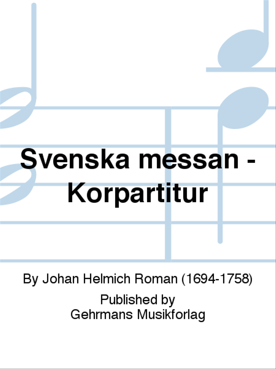 Svenska messan - Korpartitur Choir scores gallery preview page 1