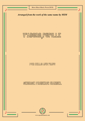 Book cover for Handel-V'adoro,pupille,for Cello and Piano