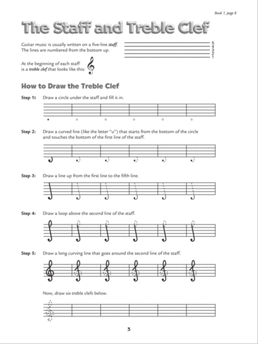 Alfred's Kid's Guitar Course: Notespeller 1 & 2 Easy Guitar scores gallery preview page 3