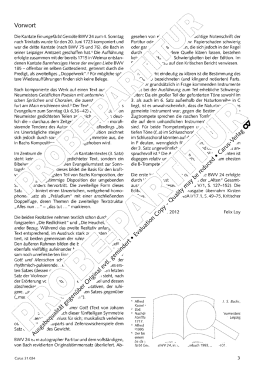 A conscience pure (Ein ungefarbt Gemute) 4-Part scores gallery preview page 4