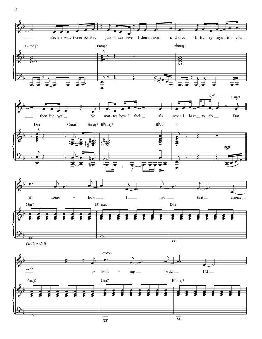 I Don't Need Your Love (from Six: The Musical) Voice scores gallery preview page 4