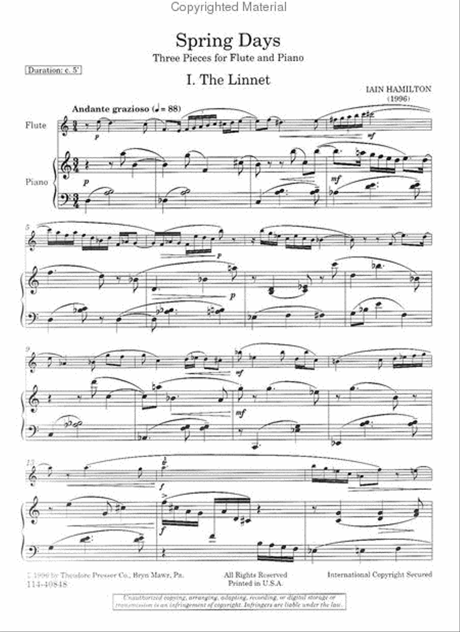 Spring Days Chamber Music scores gallery preview page 2