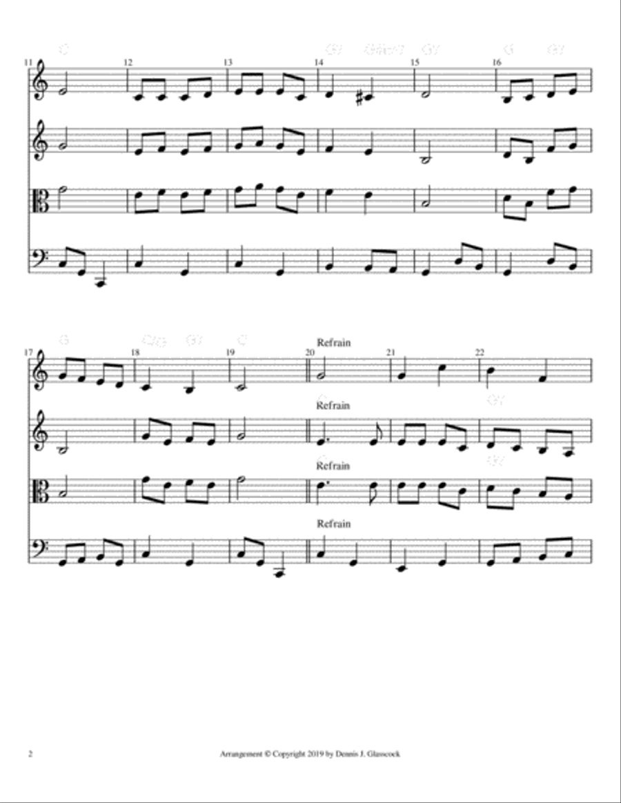 12 Sacred Trios (or Duets) for Strings String Trio scores gallery preview page 2