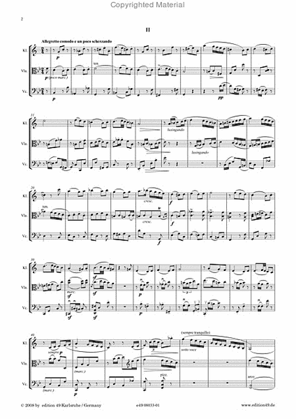 Sieben Bagatellen fur Klarinette (B), Viola und Violoncello op. 53a