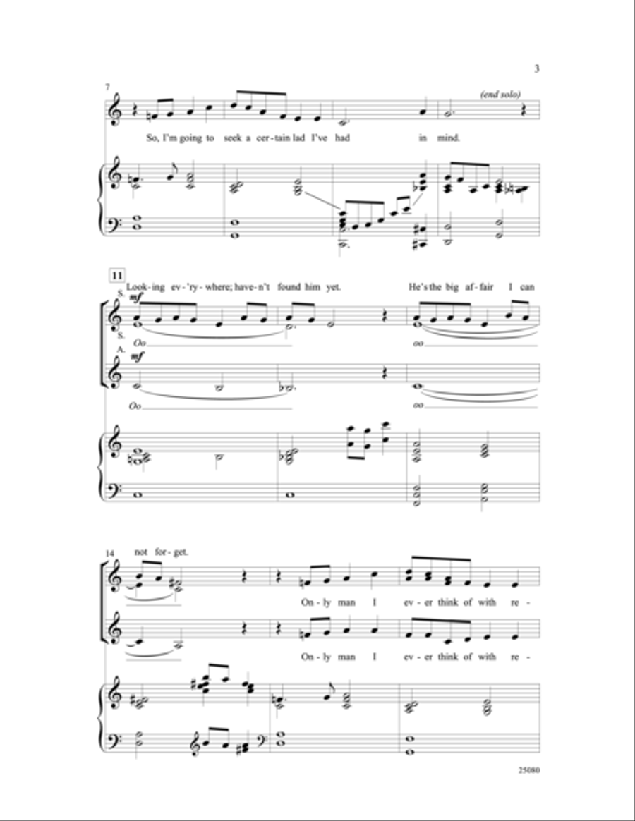 Someone to Watch Over Me Someone to Watch Over Me Women's Choir scores gallery preview page 3