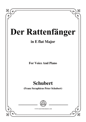 Schubert-Der Rattenfänger,in E flat Major,for Voice&Piano