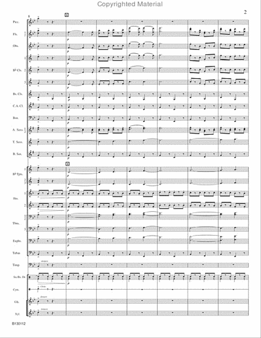 March Grandioso Concert Band scores gallery preview page 4