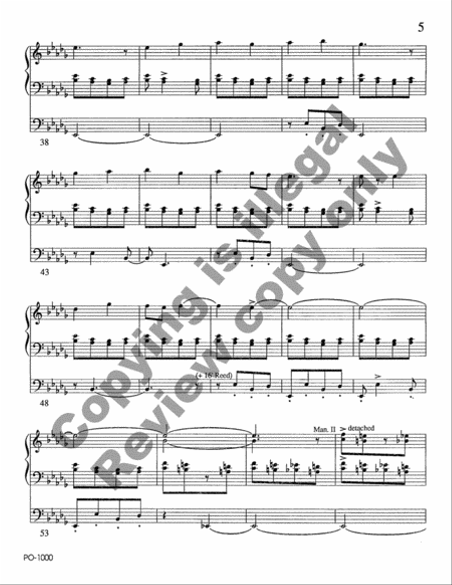 Fanfare and Advent Toccata Organ scores gallery preview page 6