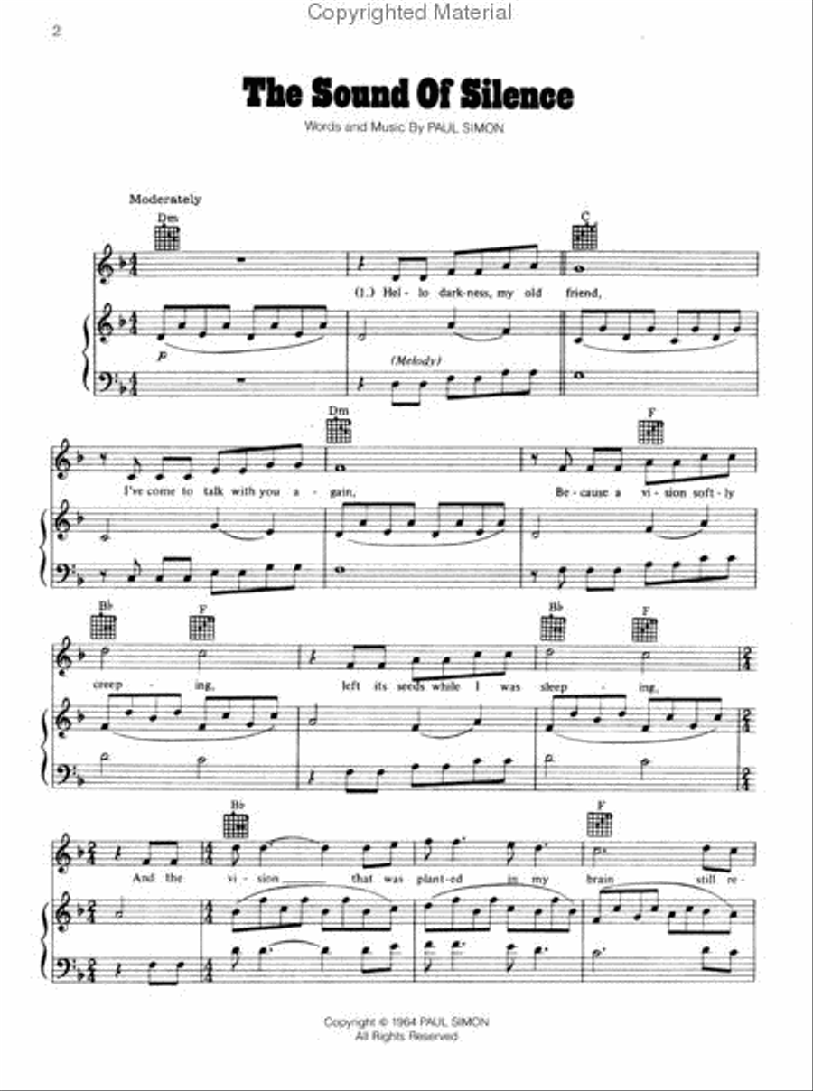 <br>Sheet music extract