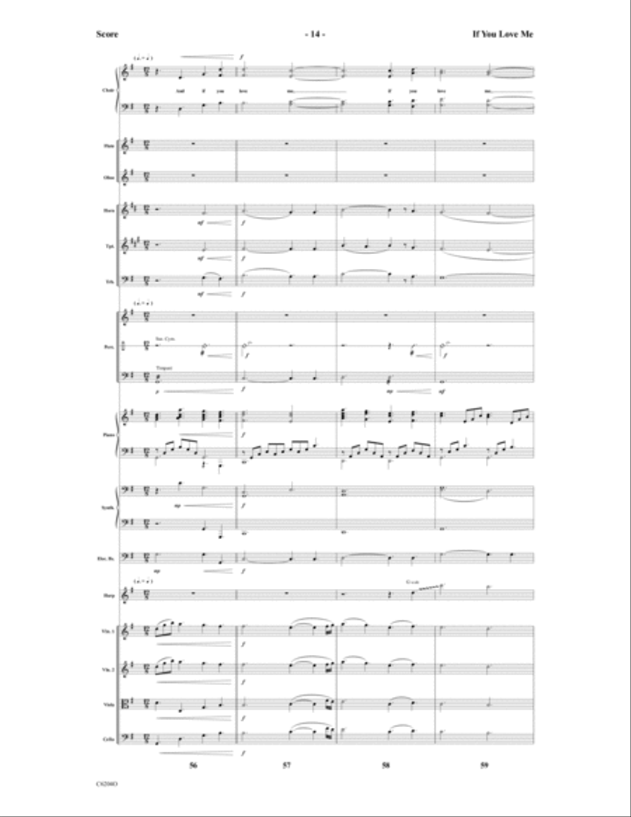 If You Love Me If You Love Me Choir scores gallery preview page 15