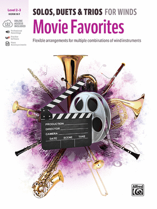 Book cover for Solos, Duets & Trios for Winds -- Movie Favorites