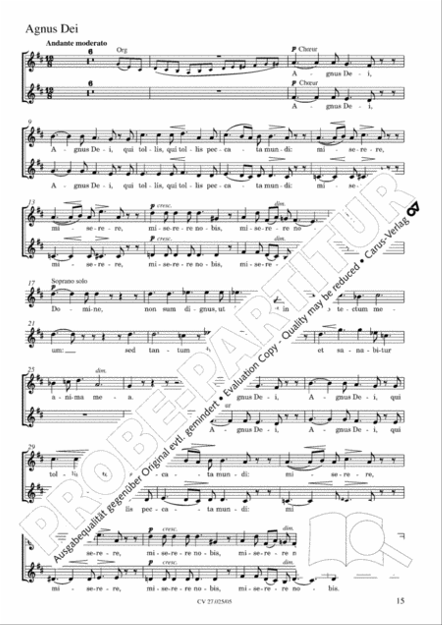 Messe Sainte Cecile SA scores gallery preview page 16
