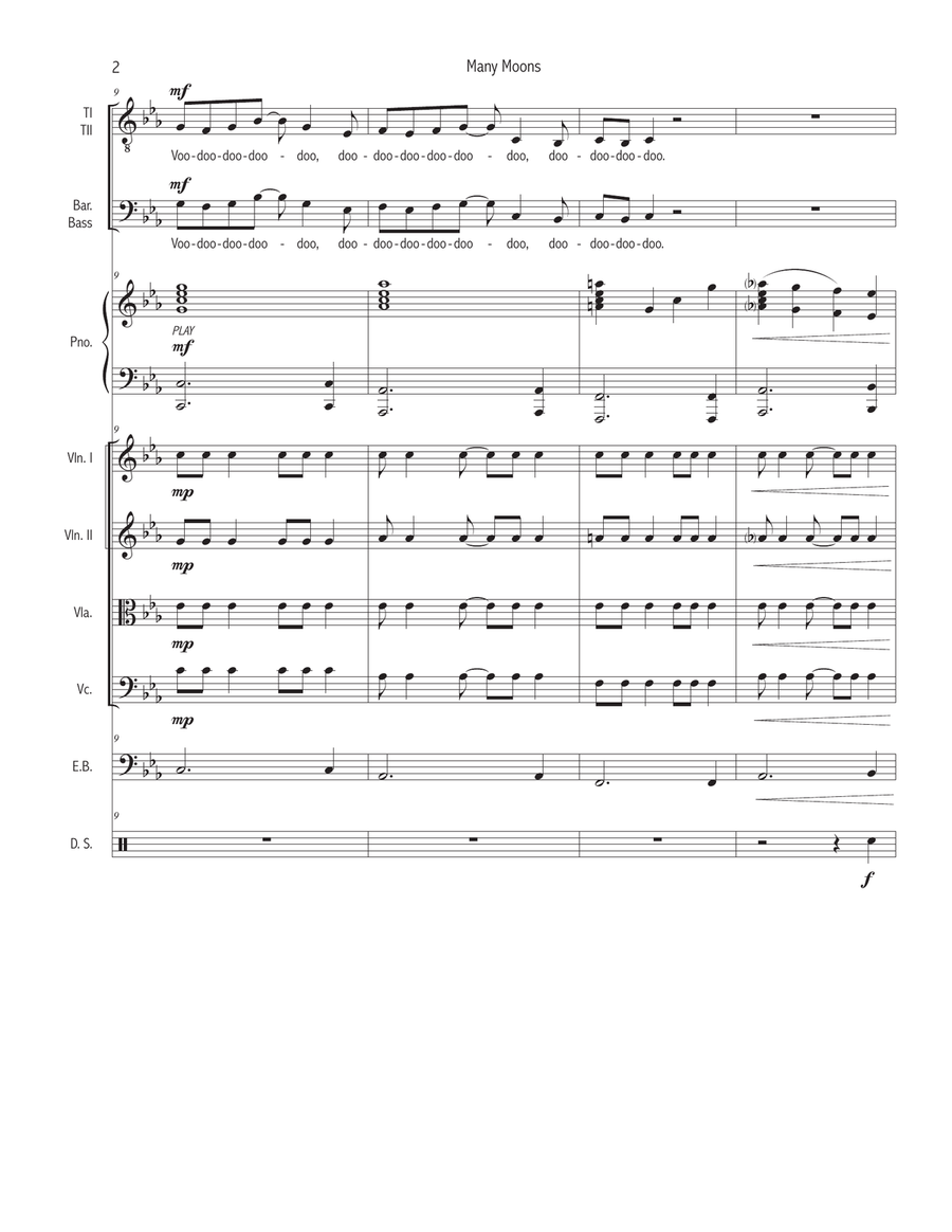 Many Moons Many Moons Large Ensemble scores gallery preview page 2