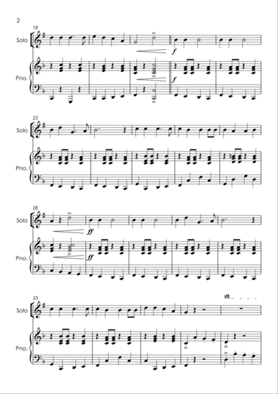 6 Christmas Clarinet Solos for Fun - with FREE BACKING TRACKS and piano accompaniment to play along Clarinet Solo scores gallery preview page 5