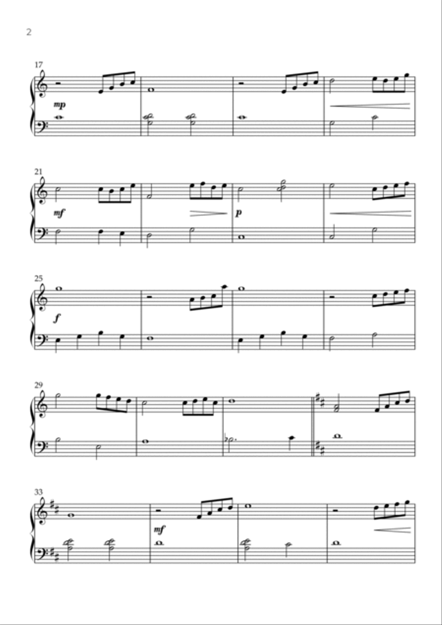 Beauty And The Beast Easy Piano scores gallery preview page 2
