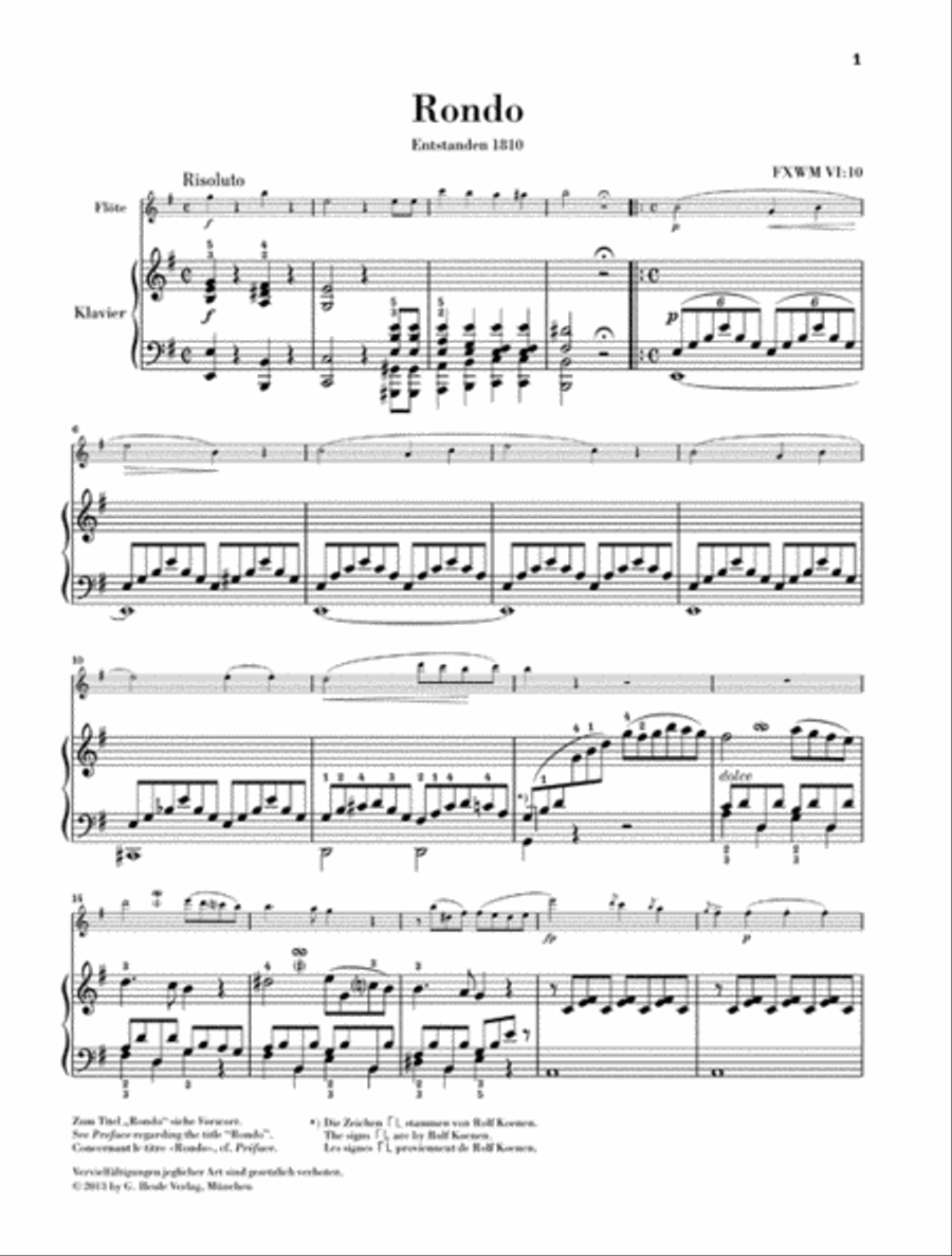 Rondo in E minor Rondo in E minor Flute Solo scores gallery preview page 2