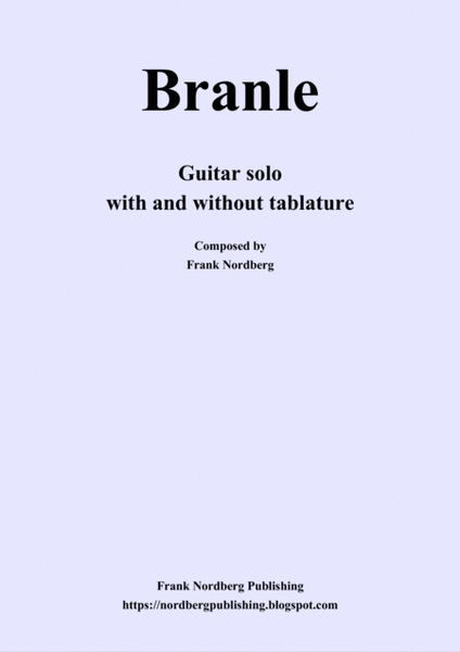 Branle (easy guitar - with and without tablature) image number null
