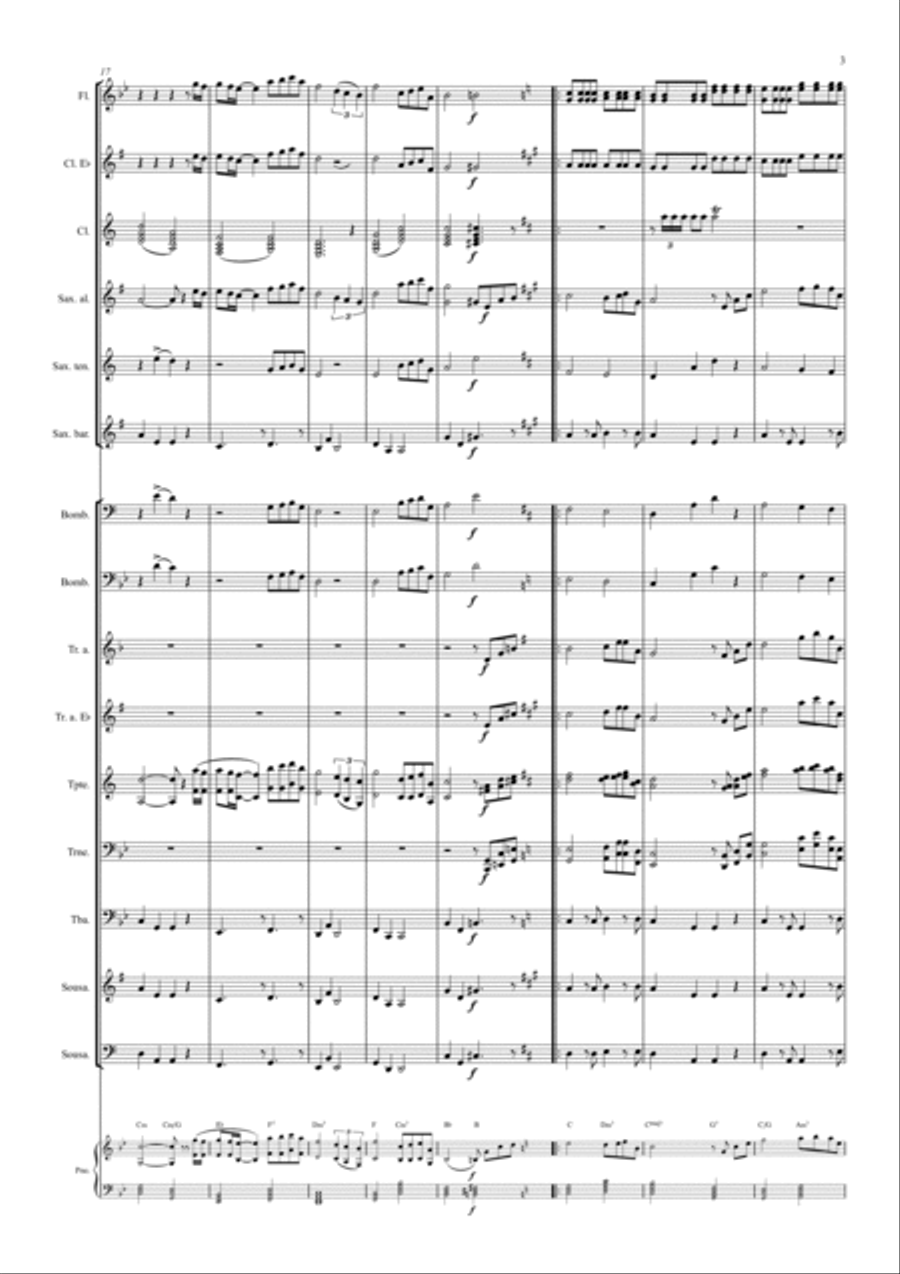 Soleado (Le rose blu) Concert Band scores gallery preview page 6