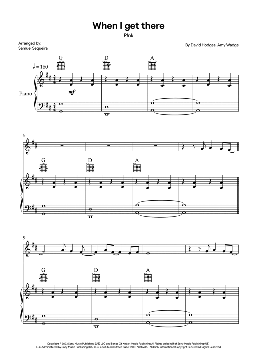 When I Get There Violin Solo scores gallery preview page 1