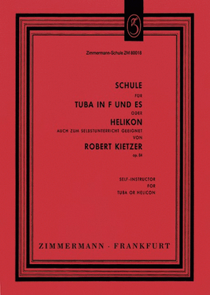 Book cover for Self-instruction for the tuba in F, E-flat