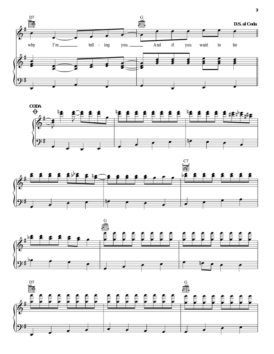 One-Sided Love Affair Piano, Vocal, Guitar scores gallery preview page 3