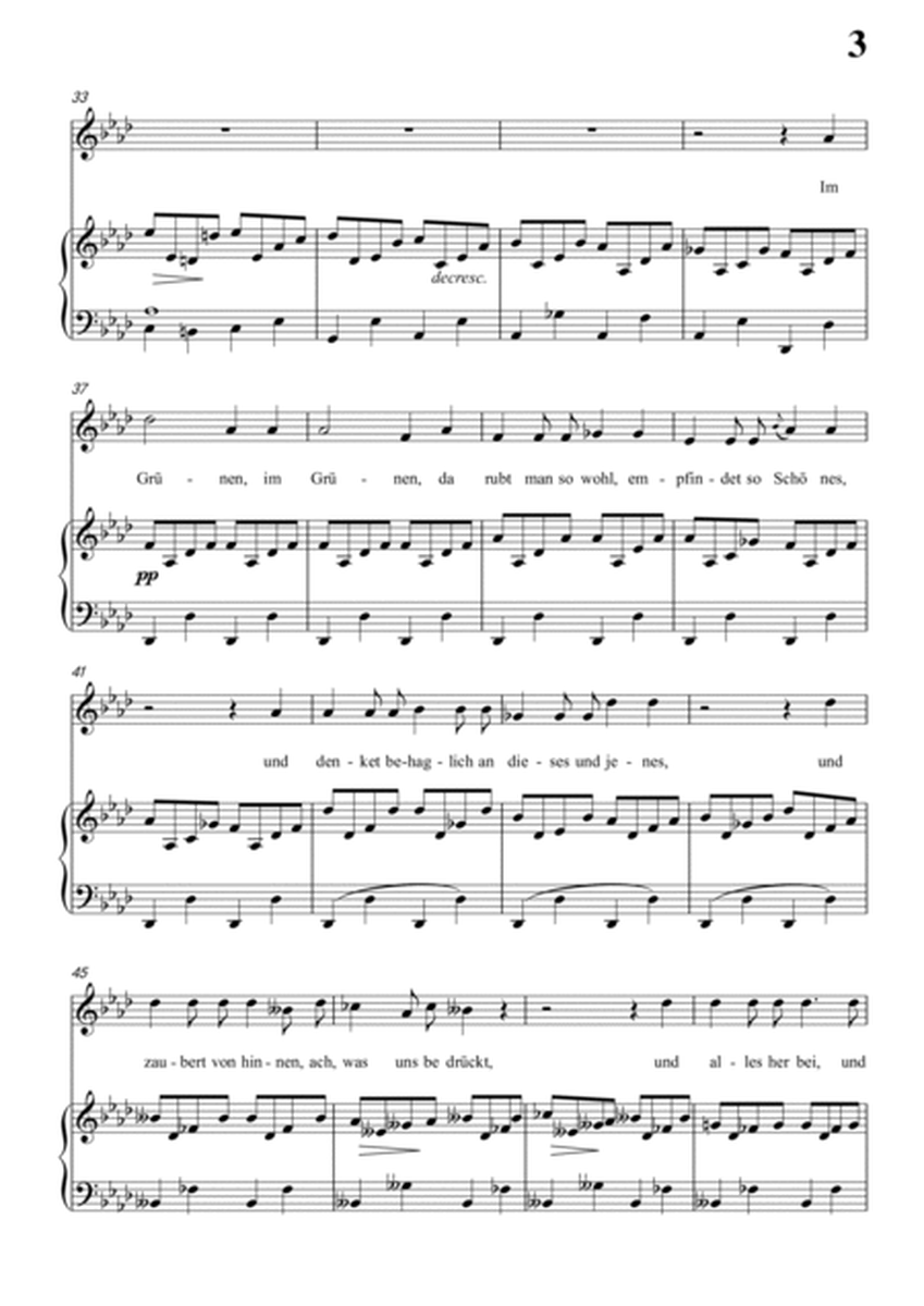 Schubert-Das Lied im Grünen,Op.115 No.1 in bA for Vocal and Piano