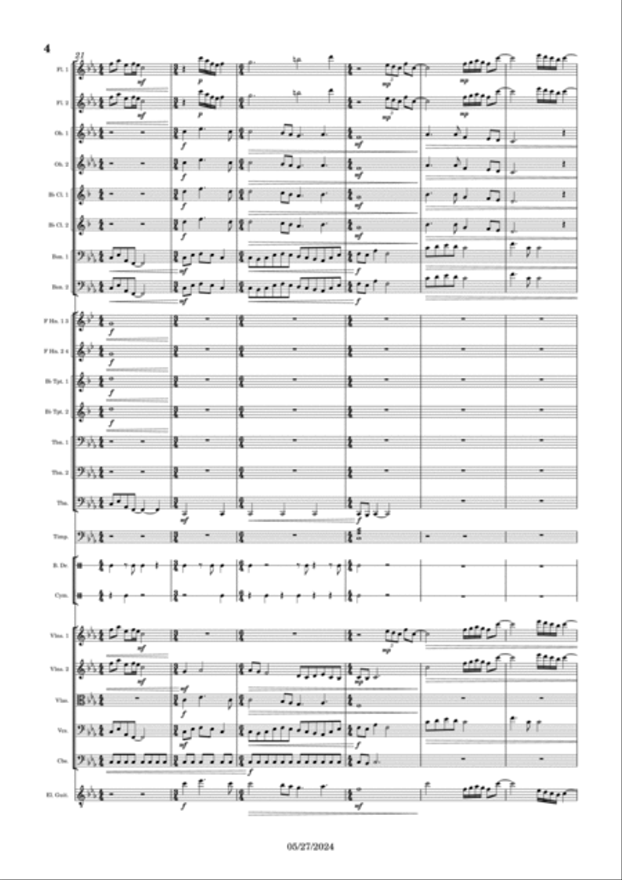 Full Moon Rising Full Orchestra scores gallery preview page 4