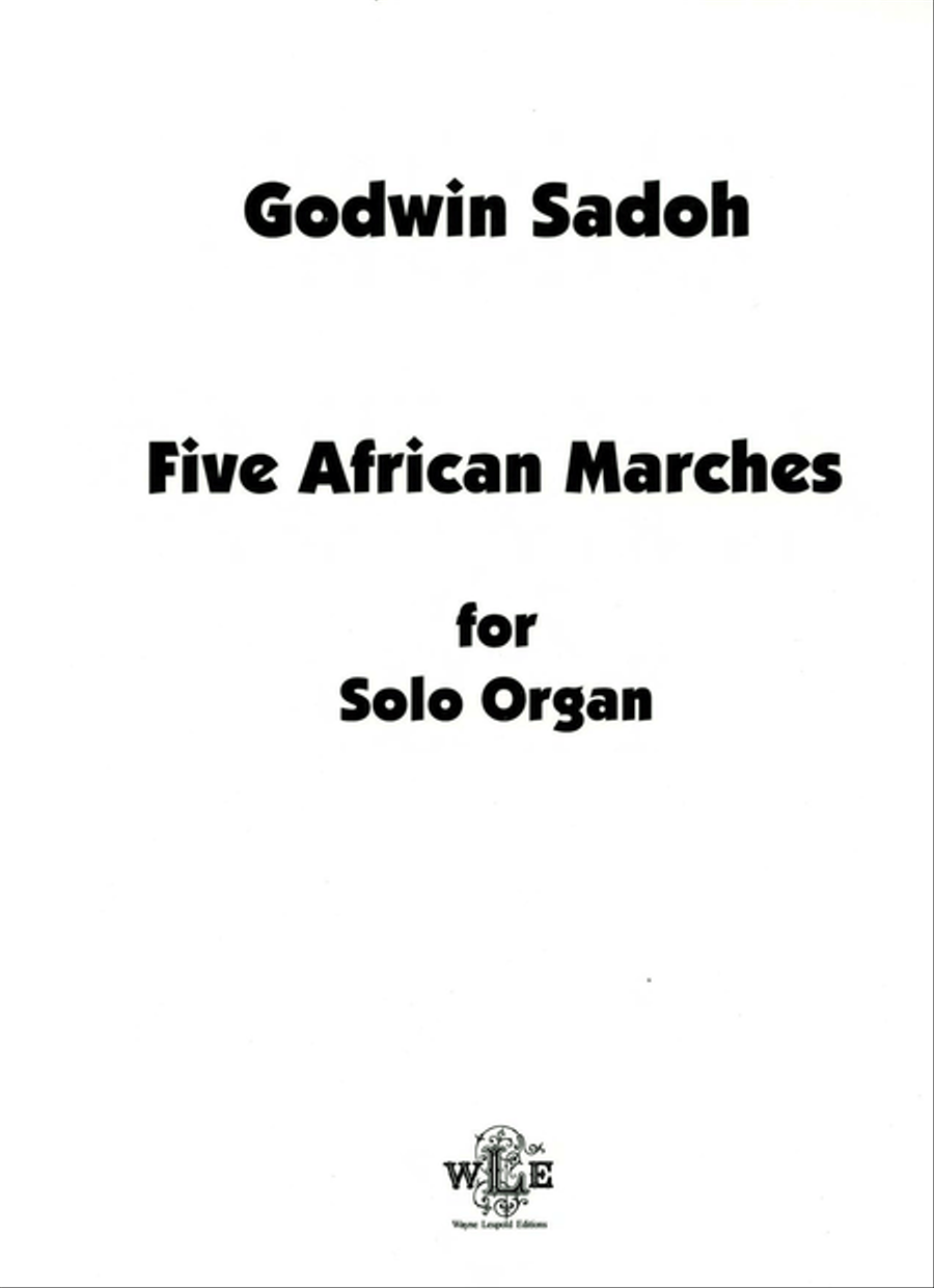 Five African Marches Five African Marches School and Community scores gallery preview page 1