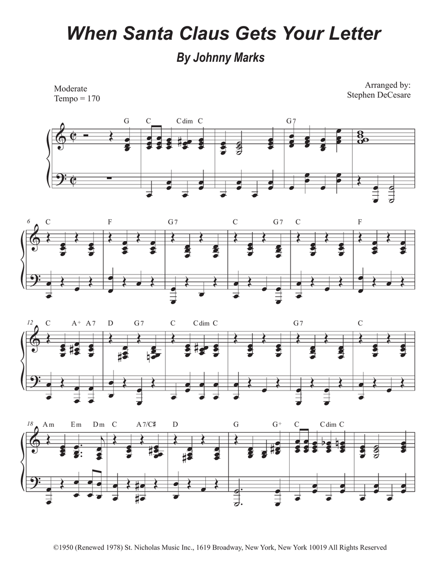 When Santa Claus Gets Your Letter Clarinet Solo scores gallery preview page 4