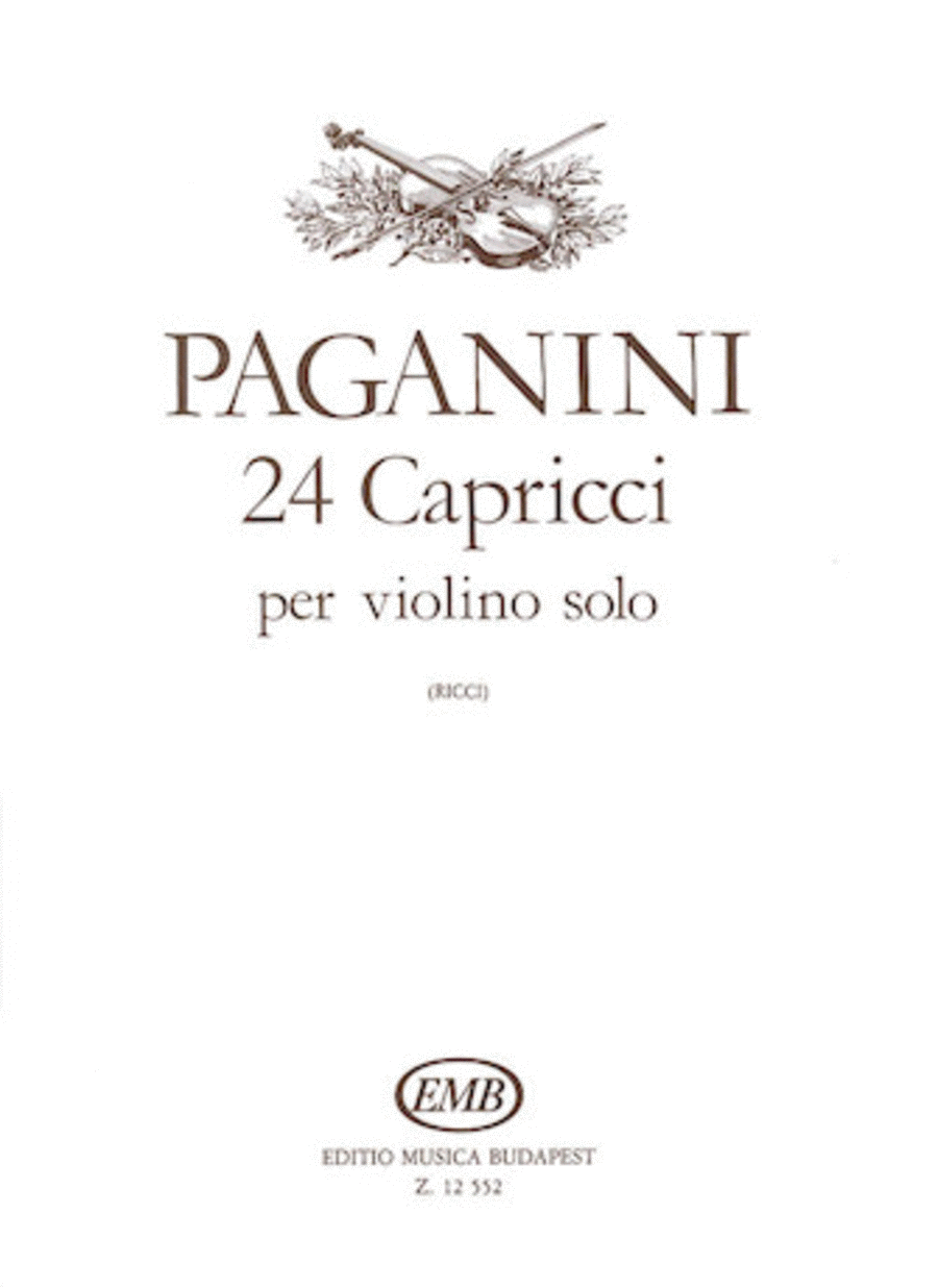 24 Capricci, Op. 1 Violin Solo scores gallery preview page 1