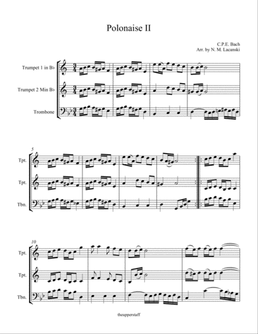 Polonaise II Brass Ensemble scores gallery preview page 2