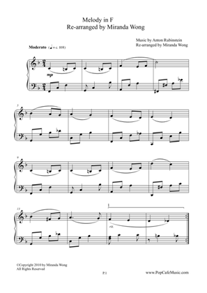 Romantic Melody in F for Piano Solo