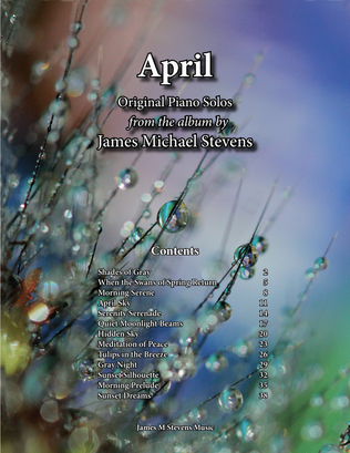 Book cover for April Piano Book