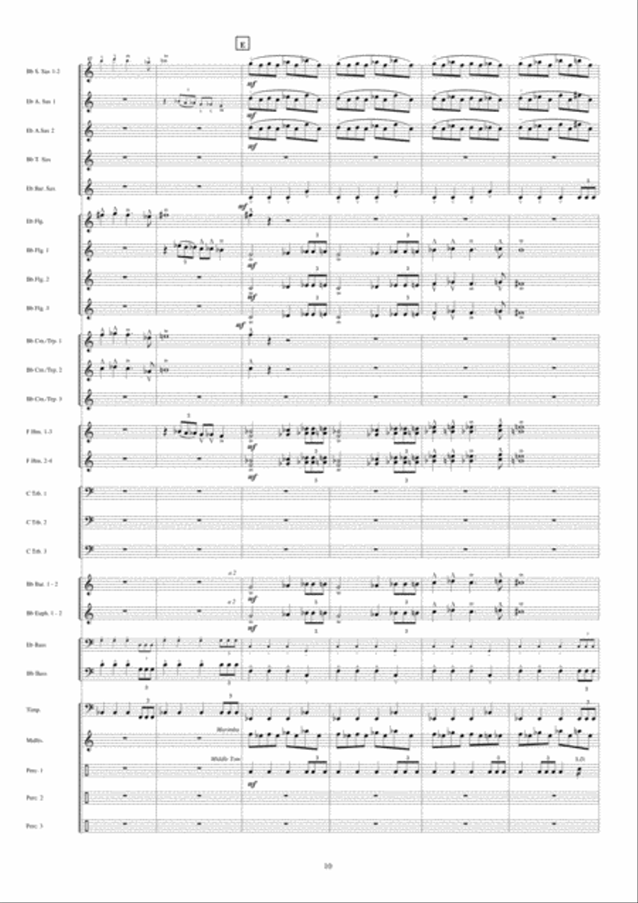 Jericho Fanfare Band scores gallery preview page 11