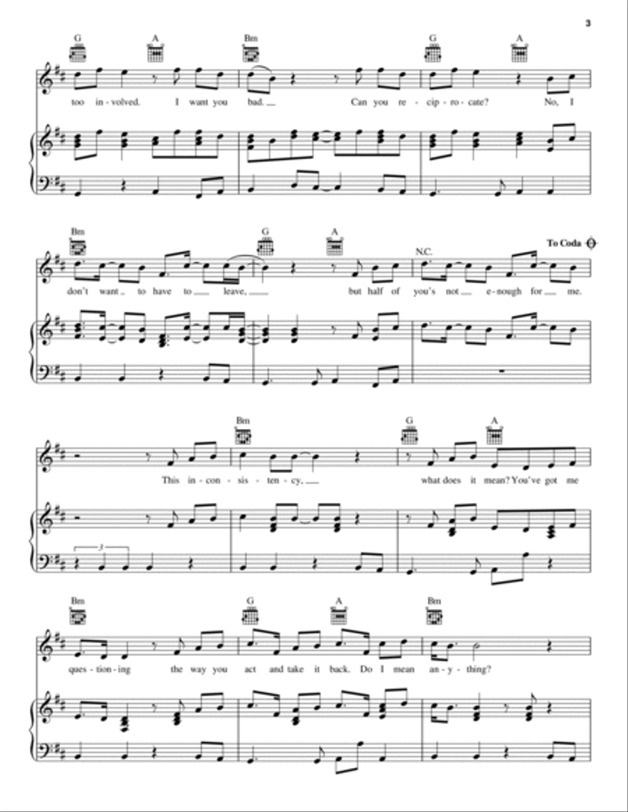Mutual Piano, Vocal, Guitar scores gallery preview page 3