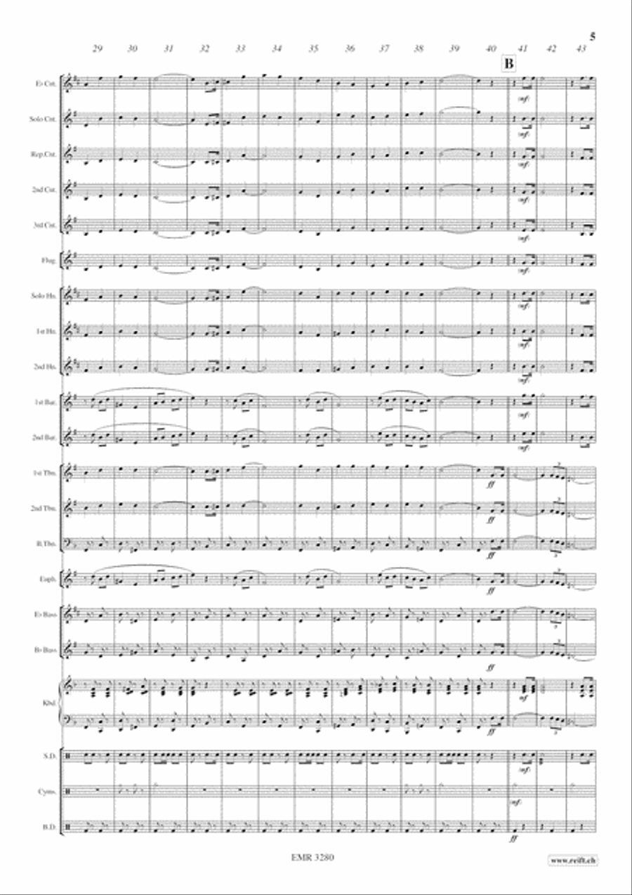 Westminster March Westminster March Brass Band scores gallery preview page 6