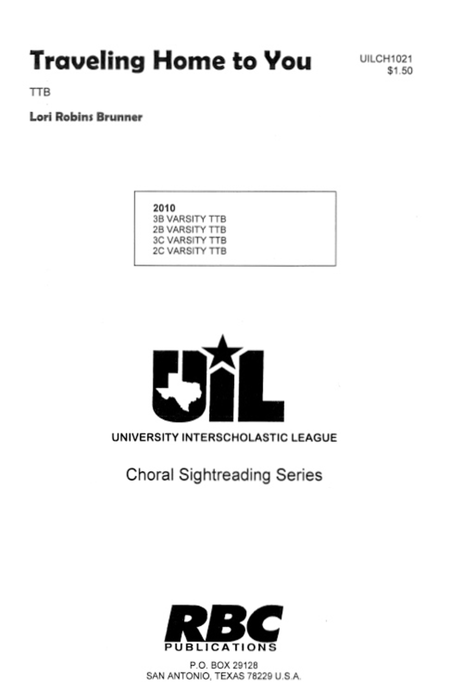 Traveling Home To You (TTB) TTB scores gallery preview page 1