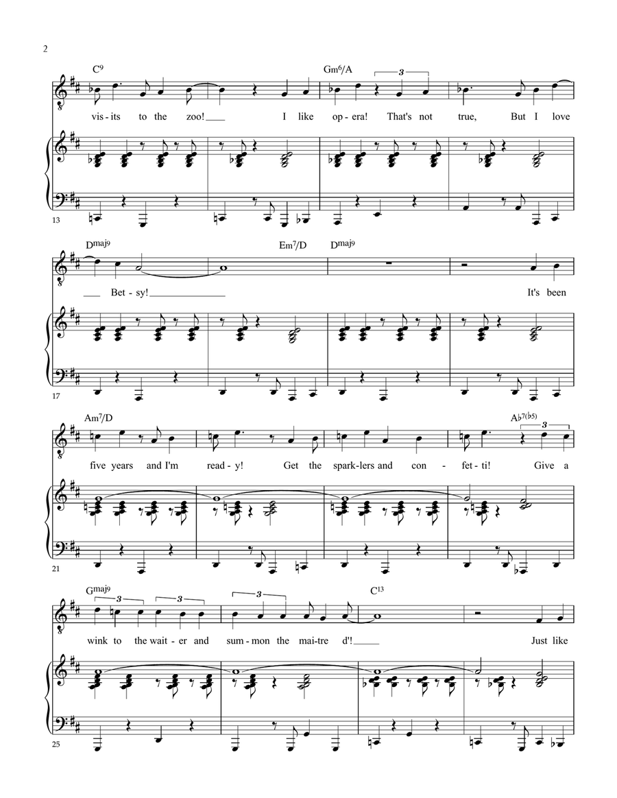 I Love Betsy I Love Betsy Voice scores gallery preview page 2
