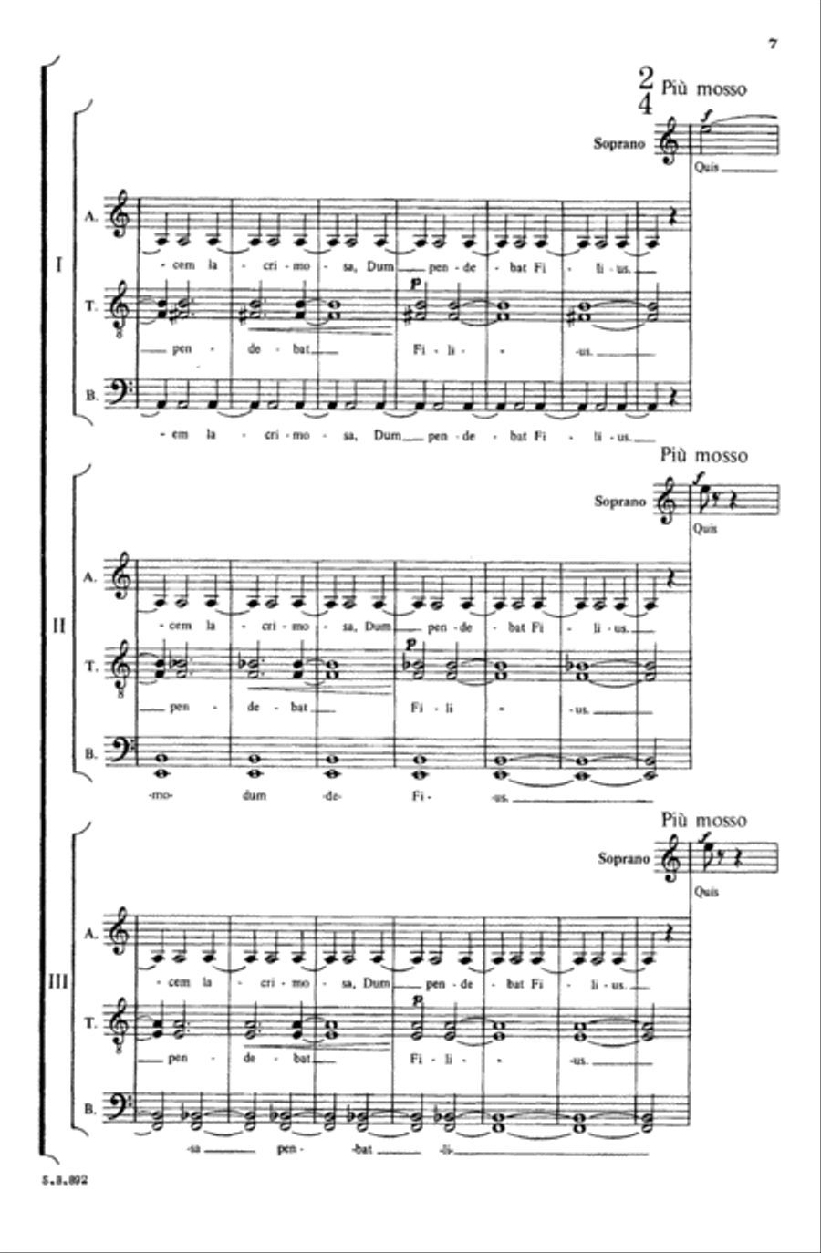 Stabat Mater Choir scores gallery preview page 4
