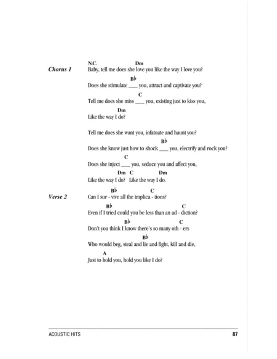 Like The Way I Do Acoustic Guitar scores gallery preview page 2