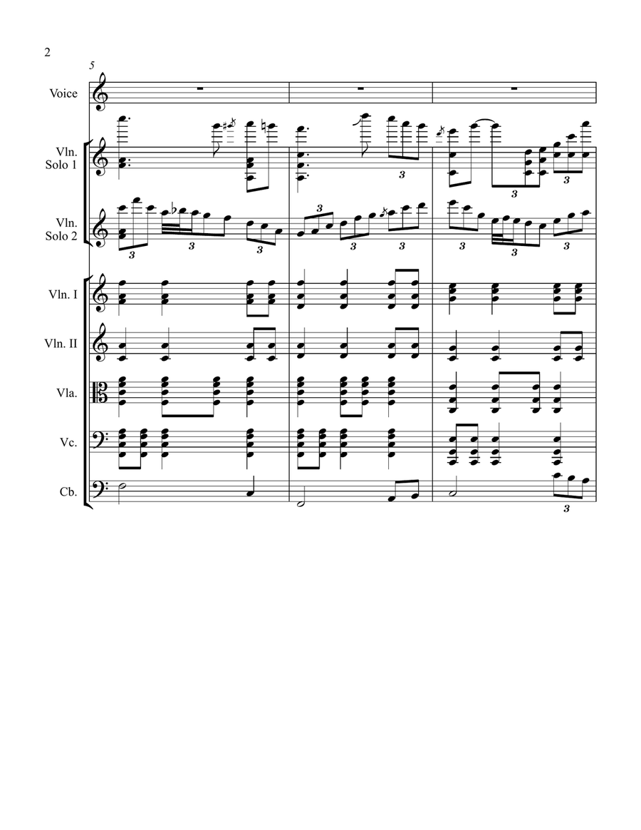 Blue Moon Of Kentucky String Orchestra scores gallery preview page 2